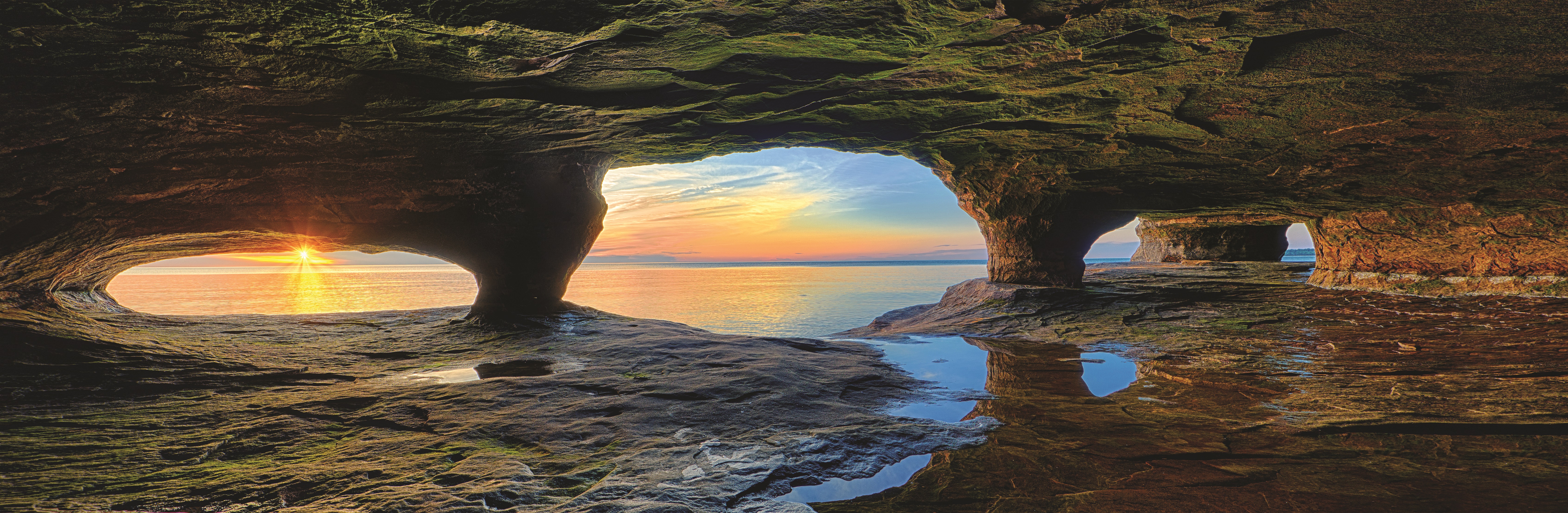 Lake Superior sea caves